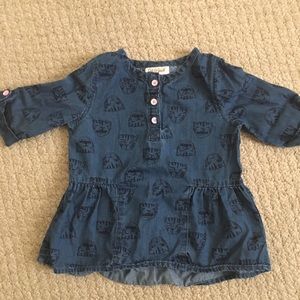 Tiger print Top (2T)